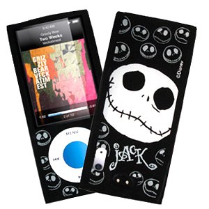 Disney© Officially Licensed Jack - The Nightmare Before Christmas Soft Silicone Protective Case Cover fits Apple iPod Nano 5th Generation