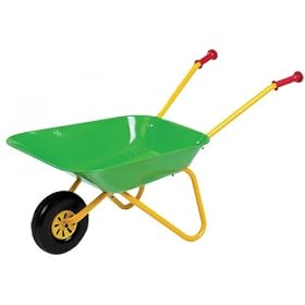 Brouette m�tal vert pour enfant
