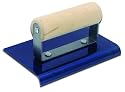 QLT By MARSHALLTOWN 13955 6-Inch by 6-Inch Blue Steel Edger with Wood Handle