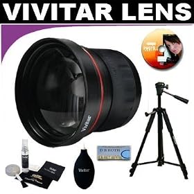 Vivitar Series 1 High Definition 3.5X Telephoto Lens + Vivitar Tripod + Vivitar Cleaning... by 