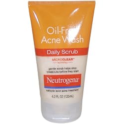 Neutrogena Oil-Free Acne Wash Daily Scrub, 4.2 Ounce
