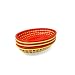 Tablecraft 6Pak Red/Yellow 9" Baskets Pack Of 6