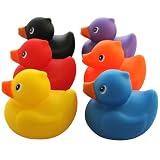 Set of 6 Rubber Ducks Assorted Colours