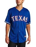 MLB Men's Texas Rangers Josh Hamilton Royal Alternate Short Sleeve 6 Button Synthetic Replica Baseball Jersey Spring 2012? (Royal, X-Large)