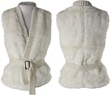 ROMEO & JULIET COUTURE Faux Fur Knitted Vest