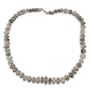 Gemstone Necklaces Green Rotile Bead 20 inches (gnklc077)