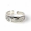 STERLING SILVER TOE RING - 4.5mm Flowers