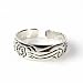 STERLING SILVER TOE RING - 4.5mm Flowers