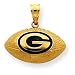 14k NFL Enameled Packers Charm
