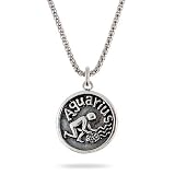 Sterling Silve Aquarius Zodiac Pendant Jan. 20 - Feb. 18