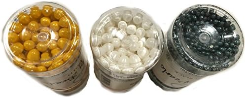 Gold Sugar Beads &amp; White Sugar Beads &amp; Black Sugar Pearls Set - Decorative Sprinkle Assortments by Viking SmithsTM