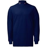 Men`s Illinois Fighting Illini L/S Navy Cotton Mock Turtleneck