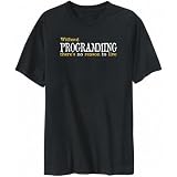 T-Shirt Mens Black  Without Programming there's no reason to live  Hobbies