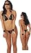 Sexy Plus Size Open Cup Bra and Thong Chain Bondage Lingerie Set