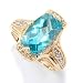  : 14K GOLD APATITE DIAMOND RING