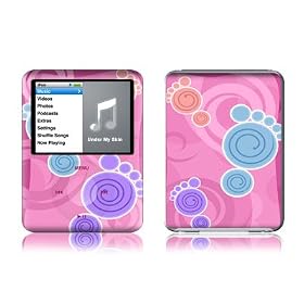 Apple iPod nano (3G) Adh�sifs Peau autocollants - Footprints
