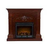 SEI Sicilian Harvest Electric Fireplace, Mahogany