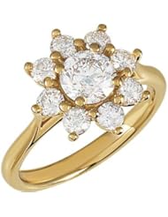 1 3/4 Ct Tw Diamond Cluster Ring by US Gems
