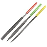 uxcell　ダイヤモンドニードルファイル　鉄工ヤスリ　ダブルヘッド　３本入り　メタル　セラミック