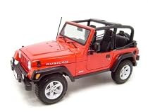 JEEP WRANGLER RUBICON RED 1:18 SCALE DIECAST MODEL