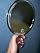 Magnifying Mirror with Folding Handle and Suction Mount