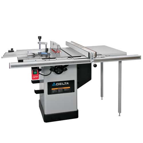 Tools: DELTA 36 717B Left Tilt Hybrid Saw 1 3/4HP Motor w/ 30 inch Biesemeyer Fence and Tableboard