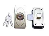 ミワロックU9-NDR-1ATBL 面付補助錠 ゴールド色 受座付