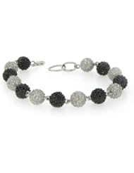 Sterling Silver Cubic Zirconia Bracelet Rhodium Plated Gift Boxed.