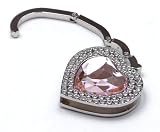 Foldable Hidden Hook Hanger for Purse & Handbag with FREE Gift Box - Light Pink | Heart Shaped Collection Bag Hooks (Various Colors) from Shop-Zone-USA