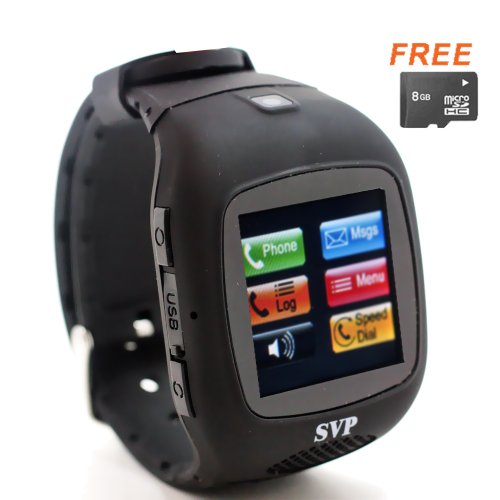 SVP G13(with Micro 8GB)Black Smart Watch Cell Phone ~ unlocked~ Quad-band