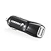 Dual Port USB Car Charger, Fosmon (2.1A + 1.0A) USB Car Charger for Apple iPhone SE/6S/6 Plus, Galaxy S7/S7 Edge/S6/S5, Note 5, Moto G/X/V, HTC 10/Desire 530/630/8025, LG G5/G4 (Black)