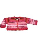 : Catimini *Urban* Pink Striped Cardigan w/ Flowers 6m