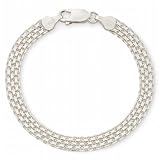 Bridge Jewelry Sterling Silver 7inch Bismark Bracelet