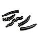 5 Mixed Plastic Black Banana Ponytail Holders Hair Clips Ponytail Clips 3.7-4.3