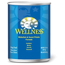 Wellness Super5Mix, Whitefish and Sweet Potato Recipe Dog Food (Pack of 12, 12.5-Ounce Cans)