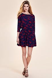 Limited Collection Lips Print Pleated Dress