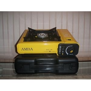 Portable Countertop Gas Stove Burner - Yellow by 