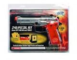 Airstrike 6mm Clear w/Orange Grips Soft Air Pistol Kit