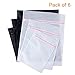 CYLAPEX Set of 6 Laundry Wash Bags in Large Medium and Small, Mesh Lingerie Bag with Protected Plastic Zipper, for Underwear, Bras, Socks, Sweaters in Washing Machine and Travel Organizations