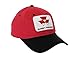 J&D Productions Massey Ferguson Hat; red crown, black brim