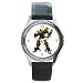 Round Silver Metal Watch of Transformers Bumblebee