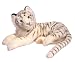 Realistic White Tiger Plush 22"