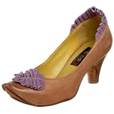 Everybody Women's Scalo Mid Heel Pump Wth Ornament And Matching Ruffle Back