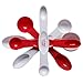 CLEARANCE SALE Double Ended Measuring Spoons -- Measure 2 Ingredients Simultaneously - The Flat Base on the Spoons Allow You to Prepare Ingredients in Advance Without Spilling.