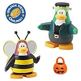 Disney Club Penguin 2'' Mix 'N Match Figure Pack - Bumble Bee and Frankenpenguin