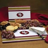 San Francisco 49ers Glass Cutting Board Set