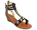 CRINKLE STUD GLADIATOR WEDGE