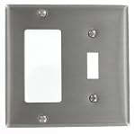 Leviton S126 2-Gang 1-Toggle, 1-Decor...