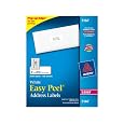 Avery Easy Peel White Mailing Labels for Laser Printers, 1 x 2.62 Inch, Box of 3000 Labels (5160)