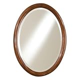 IMAGE OF Minka Oval Cherry Finish Wood Mirror